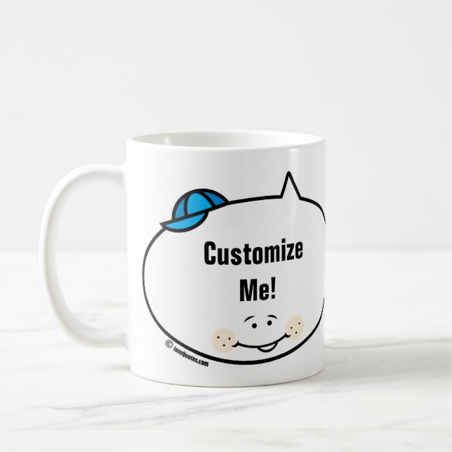 Customizable iamQuotes Boy Coffee Mug (Left)
