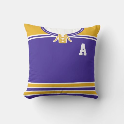 Customizable Ice Hockey Jersey Pillow Cushion