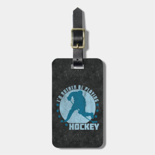 Customizable Ice Hockey Player Baggage Tag