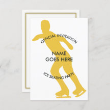 Customizable Ice Skating Party Invitation