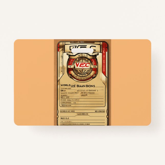 Customizable ID Card Holder Badge (Front)