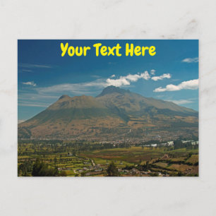 Customizable Imbabura volcano, Ecuador postcard