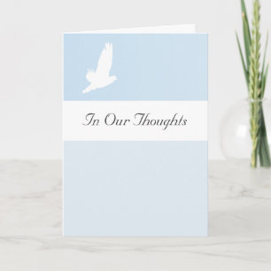 Customizable In Our Thoughts / Prayers Sympathy Card