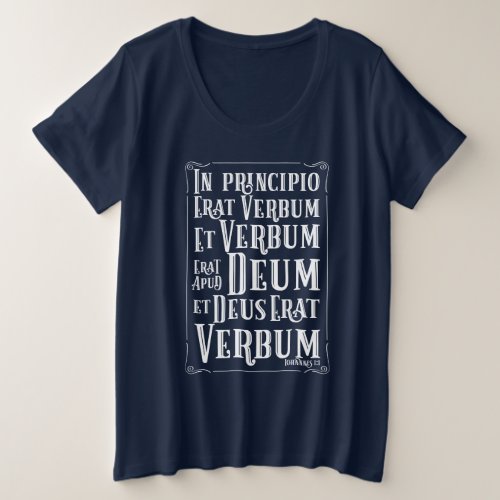 CUSTOMIZABLE In Principio Erat Verbum Plus Size T_Shirt