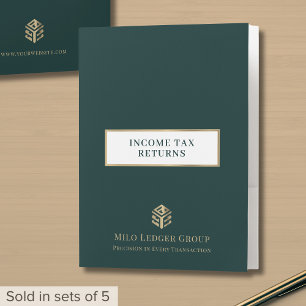 Customizable Income Tax Return Folders