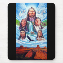 Customizable Indian Chiefs Native Americans Mouse Pad