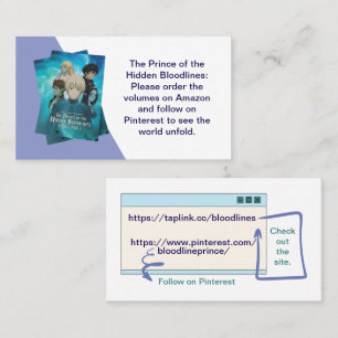 Customizable Indie Author Promo Book Business Card