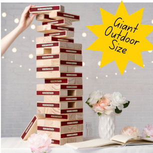 Customizable Indoor Outdoor Topple Tower Game