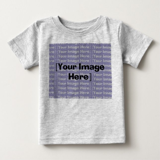 Customizable Infant Organic Horizontal Baby T-Shirt (Front)