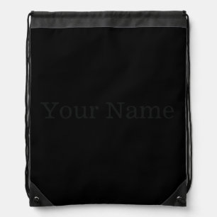 CUSTOMIZABLE Insanely Black (The Darkest Black) Drawstring Bag