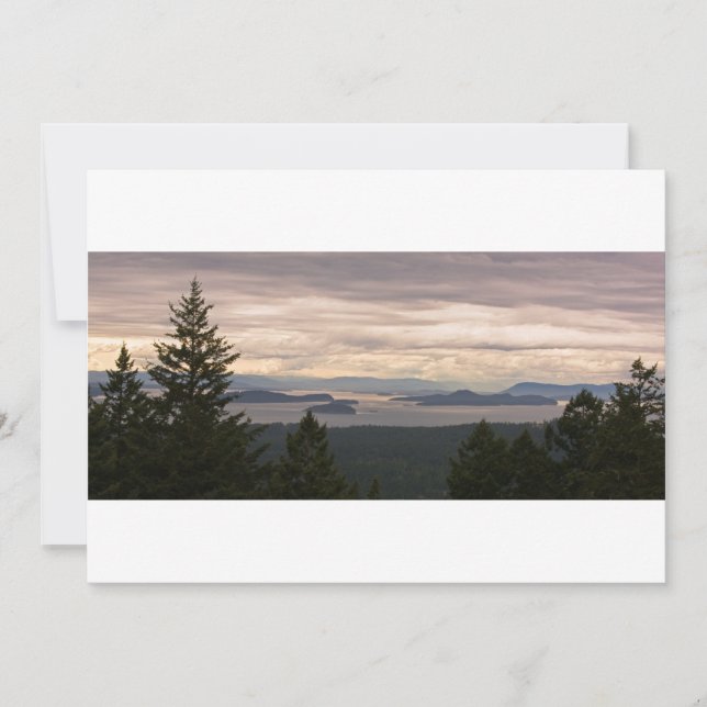 Customizable Invitation: San Juan Islands Pano Invitation (Front)