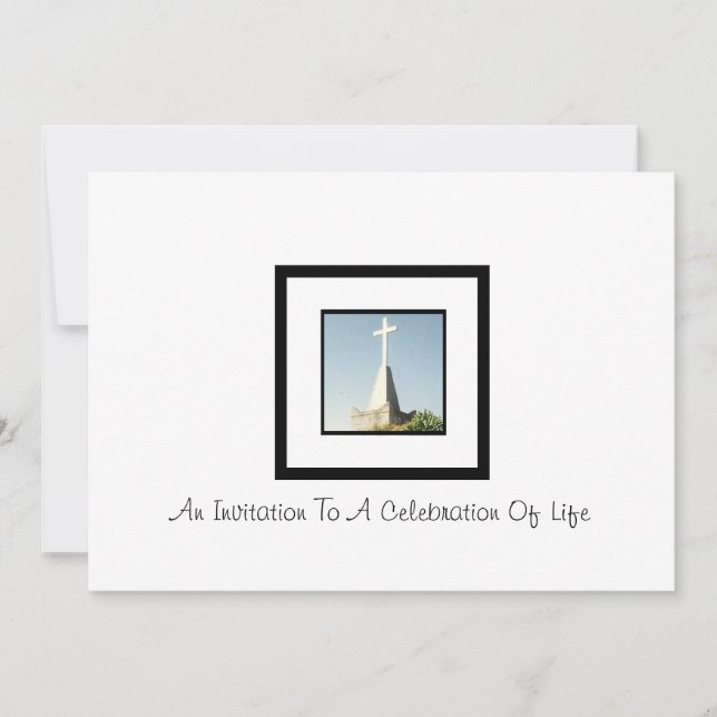 Customizable Invitation To A Celebration Of Life (Front)