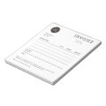 Customizable Invoice Receipt for Small Businesses Notepad | Zazzle