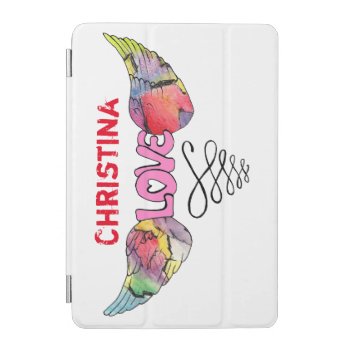 Customizable Ipad Mini Cover With Winged Love by NanelleArt at Zazzle