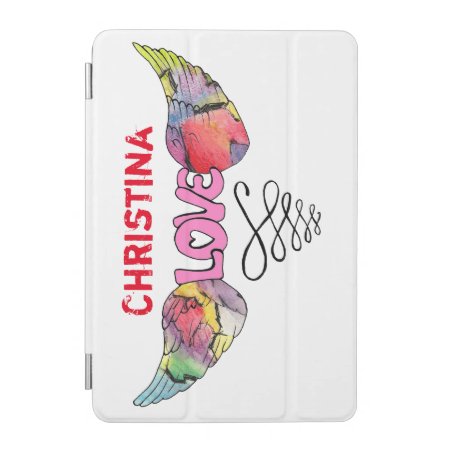 Customizable Ipad Mini Cover With Winged Love