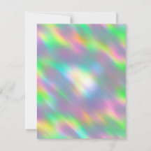 Customizable Iridescent Blank Card for Any Event