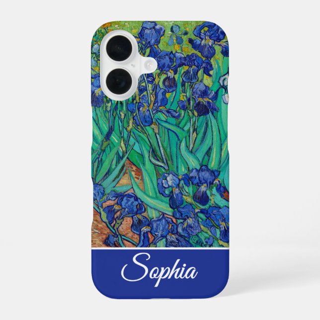 Customizable Irises by Vincent van Gogh iPhone Case (Back)