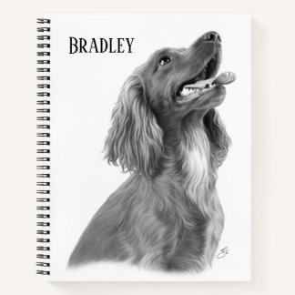 Customizable Irish Setter Notebook