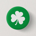 Customizable Irish Shamrock Button