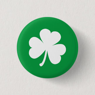 Customizable Irish Shamrock Button