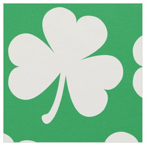 Customizable Irish Shamrock Fabric