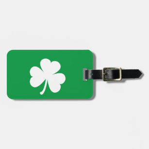 Irish Green Ireland and Shamrock Travel Luggage Suitcase Bag ID Tag 