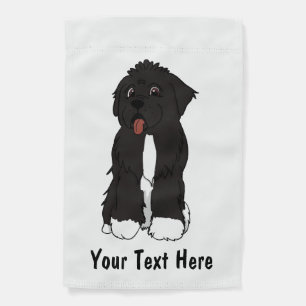 Customizable Irish Spot Newfoundland Garden Flag