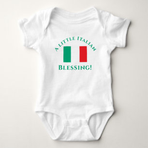 Customizable Italian Patriotic Baby Bodysuit