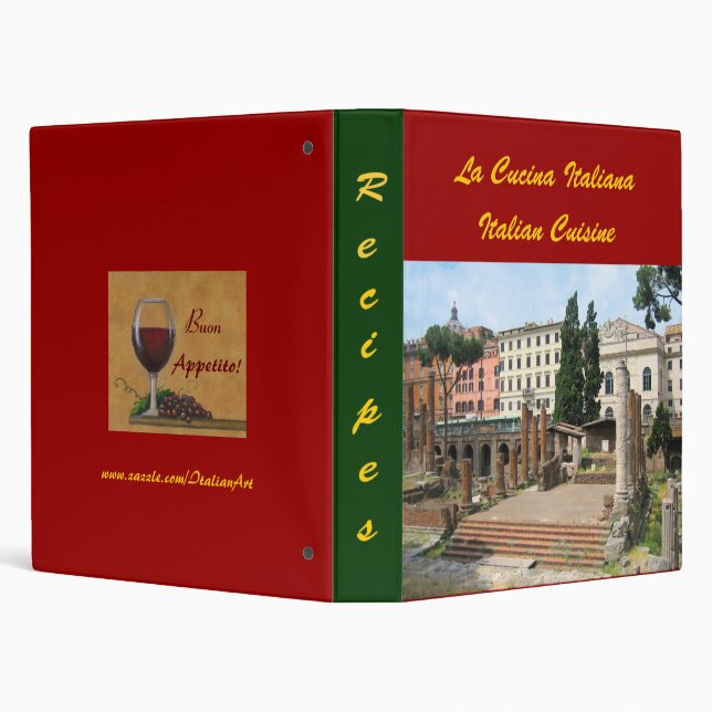 CUSTOMIZABLE Italian Roman recipes Photo  Folder (Background)