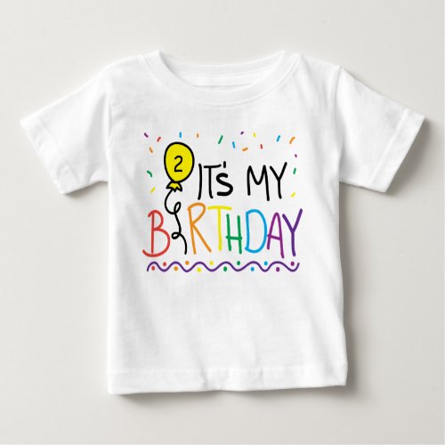 Customizable Its My Birthday Balloon T_Shirt