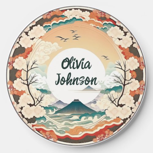 Customizable Japanese Style Ukiyo_e Style  Wireless Charger