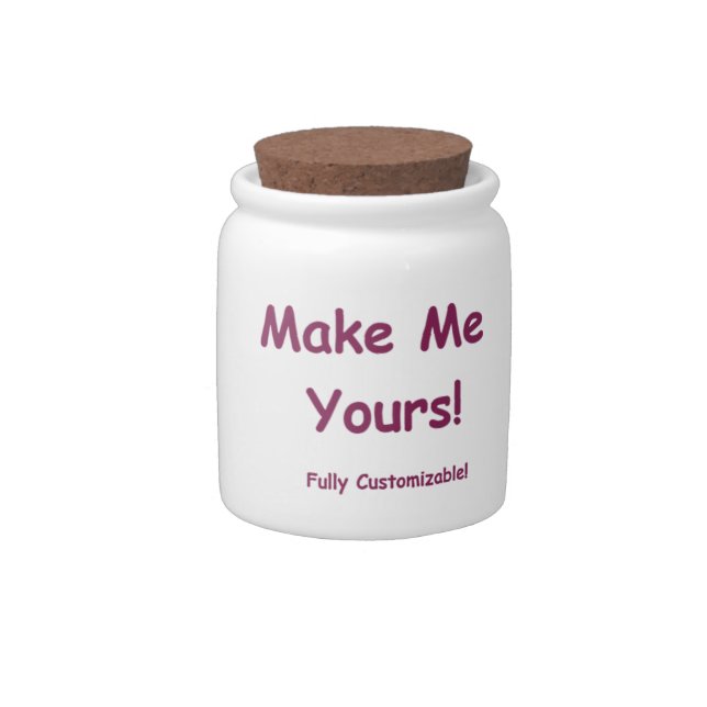 Customizable Jar~ candy and treats ~ Make Me Yours Candy Jar (Right)