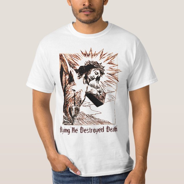 Customizable Jesus on Cross Shirt (Front)