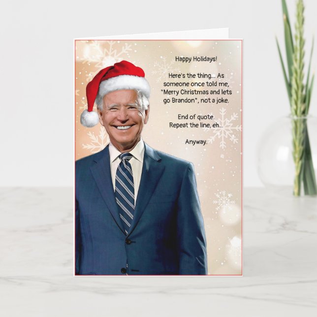 Customizable Joe Biden Christmas Card (Front)