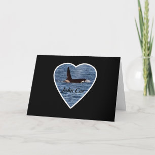 Customizable John Coe Killer Whale West Coast Orca Card