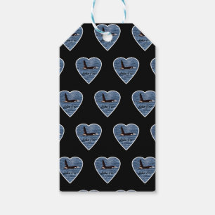 Customizable John Coe Orca Killer Whale Black Gift Tags