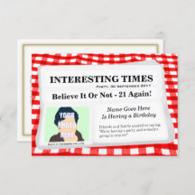 Customizable Journalist Party Invitation