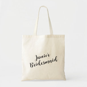 Customizable Junior Bridesmaid Script Tote Bag