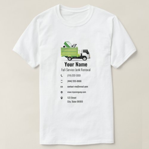 Customizable junk waste removal company T_Shirt