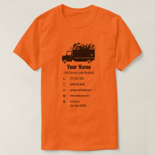 Customizable junk waste removal company yellow T-Shirt
