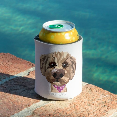 Customizable Juno Oodle Dog Stubby Holder Can Cooler