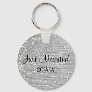 Customizable Just Married Keychain