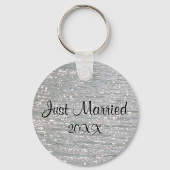 Customizable Just Married Keychain by ops2014 at Zazzle