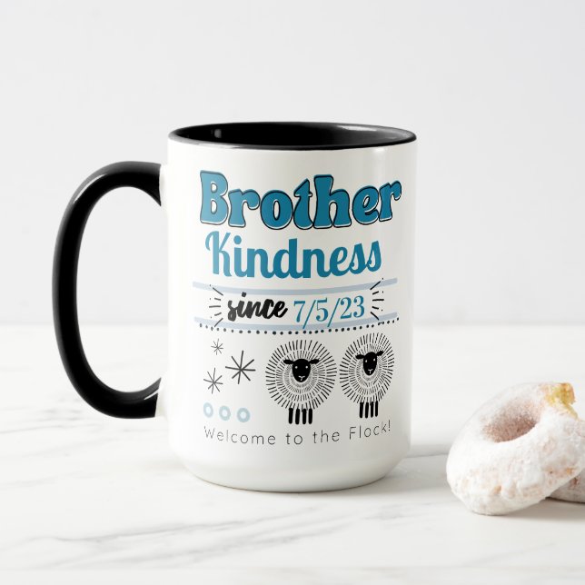 Customizable JW Baptism Gift for Brother Mug (With Donut)
