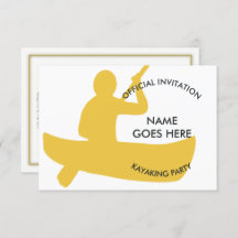 Customizable Kayaking Party Invitation