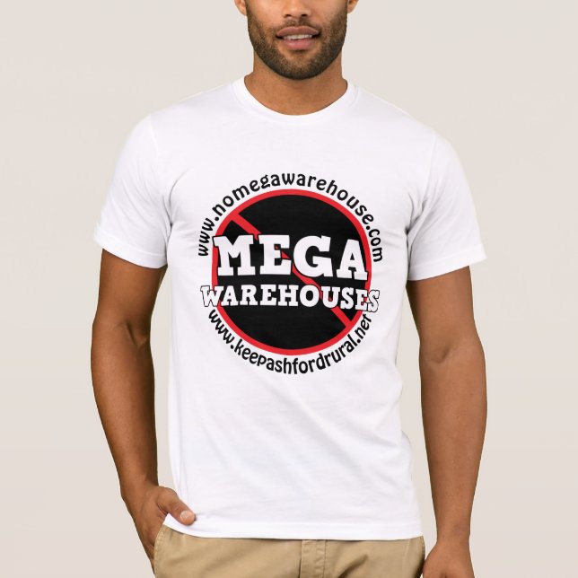 Customizable Keep Ashford Rural Say No to Mega  T-Shirt (Front)
