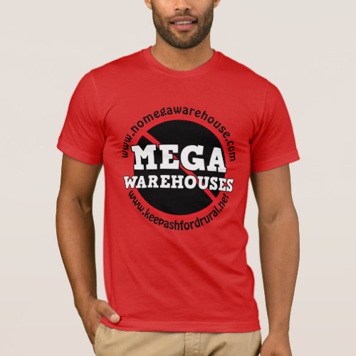 Customizable Keep Ashford Rural Say No to Mega   T_Shirt