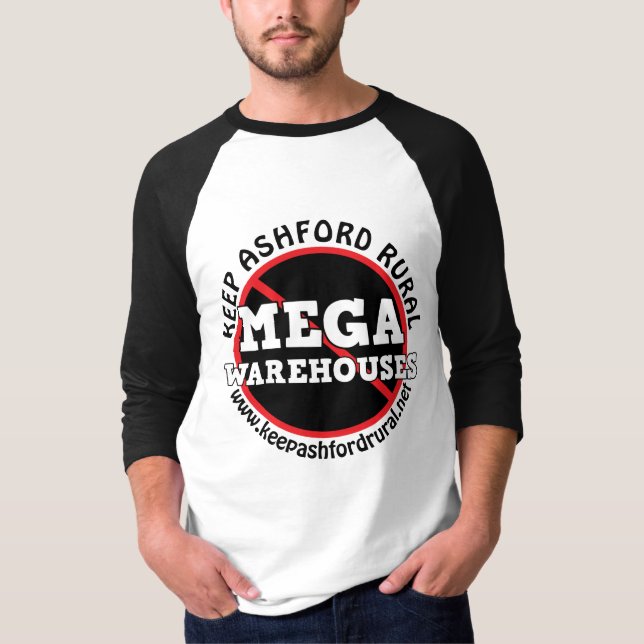 Customizable Keep Ashford Rural Say No to Mega  T-Shirt (Front)