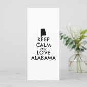 Customizable KEEP CALM and LOVE ALABAMA (Standing Front)