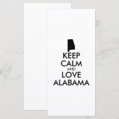 Customizable KEEP CALM and LOVE ALABAMA (Front/Back)